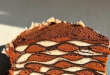 Mozaik Görünümlü Krep Pasta Tarifi